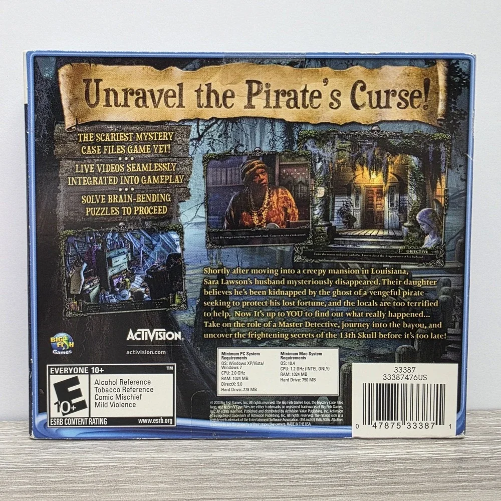 Mystery Case Files: 13th Skull (PC, 2011) Vintage PC Game‎